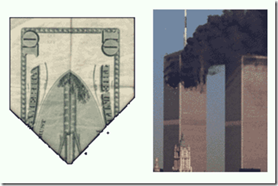 Cerita tentang serangan menara kembar WTC ternyata terdapat pada uang dollar 4